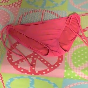 OP bikini bottom string hot pink buttery material size Med great condition